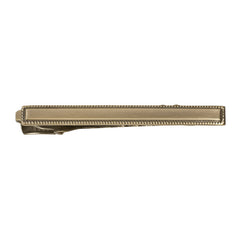 Brass Ox Bead Edge Rectangular Tie Bar
