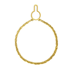 Gold Finish Tie Chain Heavy Rope