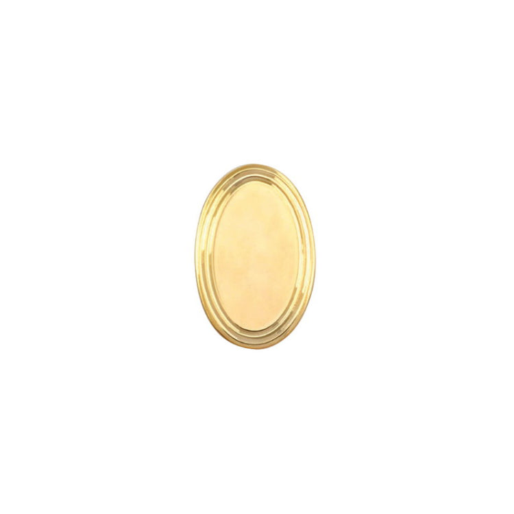 Gold Finish Oval Brite Engine-Turned Tie Tack