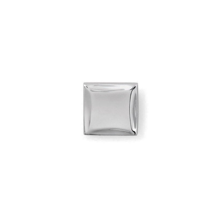 Rhodium Finish Square Polished Tie Tack