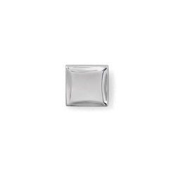 Rhodium Finish Square Polished Tie Tack