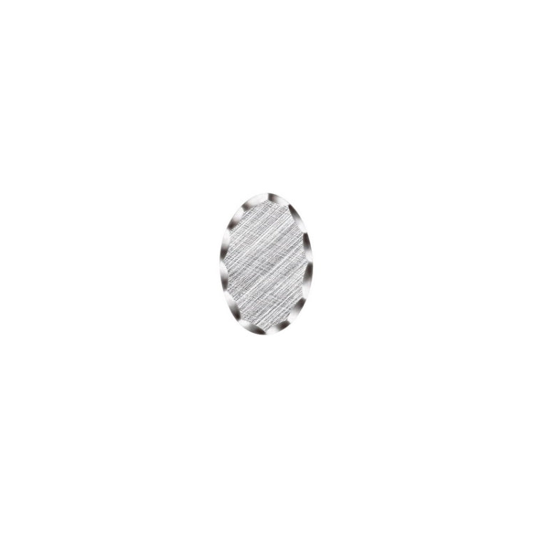 Rhodium Finish Florentine Scallop Tie Tack