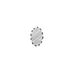 Rhodium Finish Florentine Scallop Tie Tack
