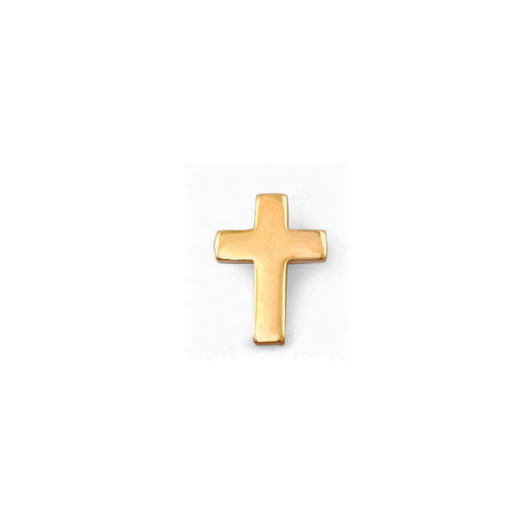 Gold Finish Cross Tie Tack