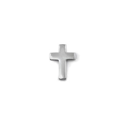 rhodium Finish Cross Tie Tack