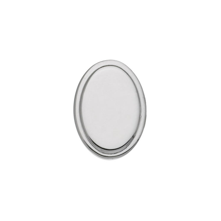 Rhodium Finish Black Epoxy Tie Tac-No Initial