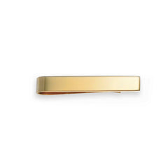 14K Yellow Gold 15 X 25 Plain Polished Tie Slide