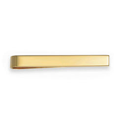 14K Yellow Gold 2 X 25 Plain Polished Tie Slide