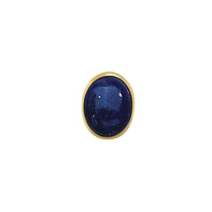 14K Yellow Gold 10X8 Lapis Tie Tack