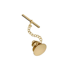 14K Yellow Gold Round Polished Tie Tack