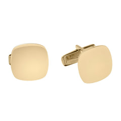 14K Yellow Gold Cushion Shape Polished Cufflinks