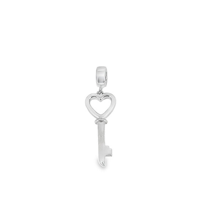 Sterling silver heart key charm for LL71368B