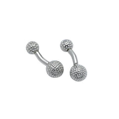 Golf Ball & Ball Sterling Silver Cufflinks