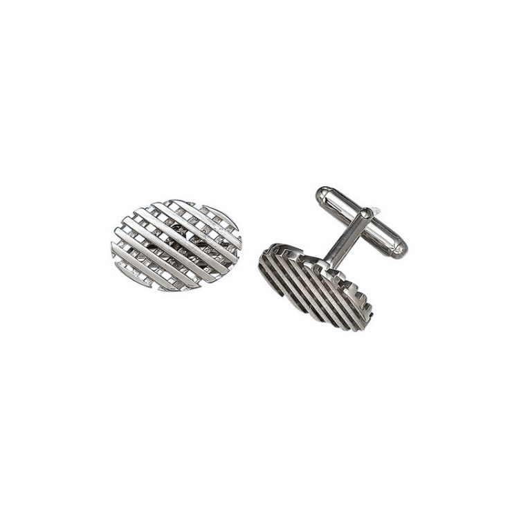 Sterling Silver Waffle Cufflinks