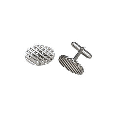Sterling Silver Waffle Cufflinks