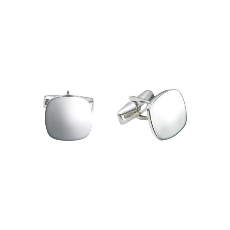 Sterling Silver Cushion Shape Cufflinks