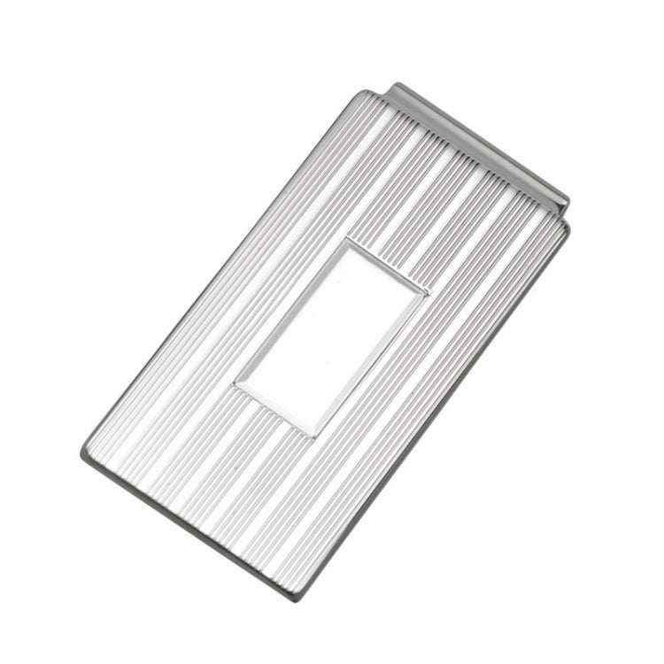 Sterling Silver Hindged 7/8 Engine-Turned Money Clip