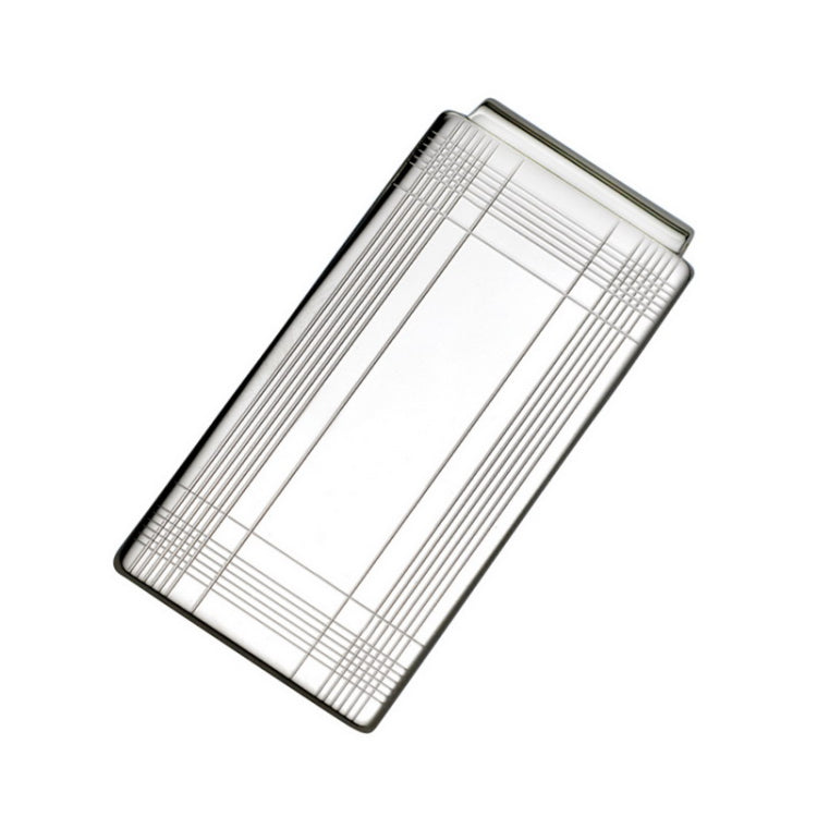 Sterling Silver 7/8 Hindged Tartan Plaid