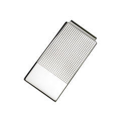 Sterling Silver 7/8 Hindged Grid Pattern W/End Signet