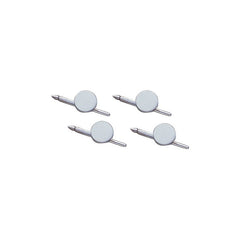 4-pc Sterling Silver Polished Round Stud Set