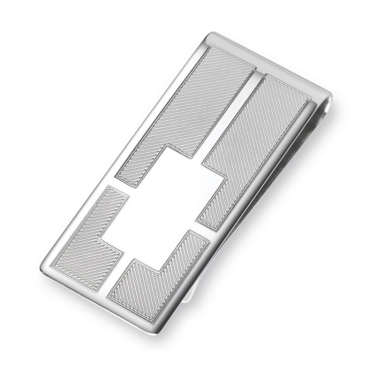 7/8 Sterling Silver Engraved Money Clip
