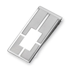 7/8 Sterling Silver Engraved Money Clip
