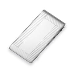 7/8 Sterling Silver Engraved Money Clip