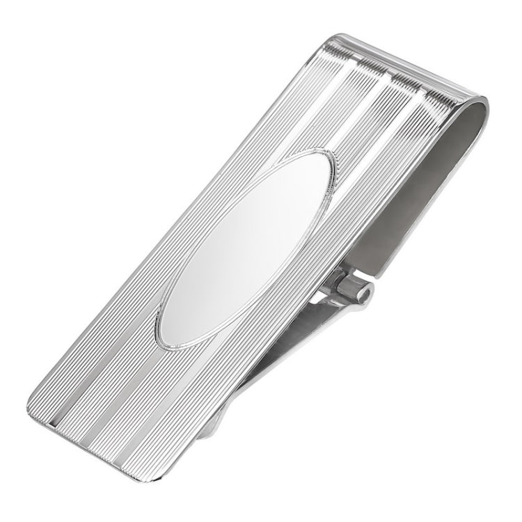 Sterling Silver Hinged Engine Turned Money Clip