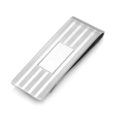 3/4 Sterling Silver Engine Turned Money Clip