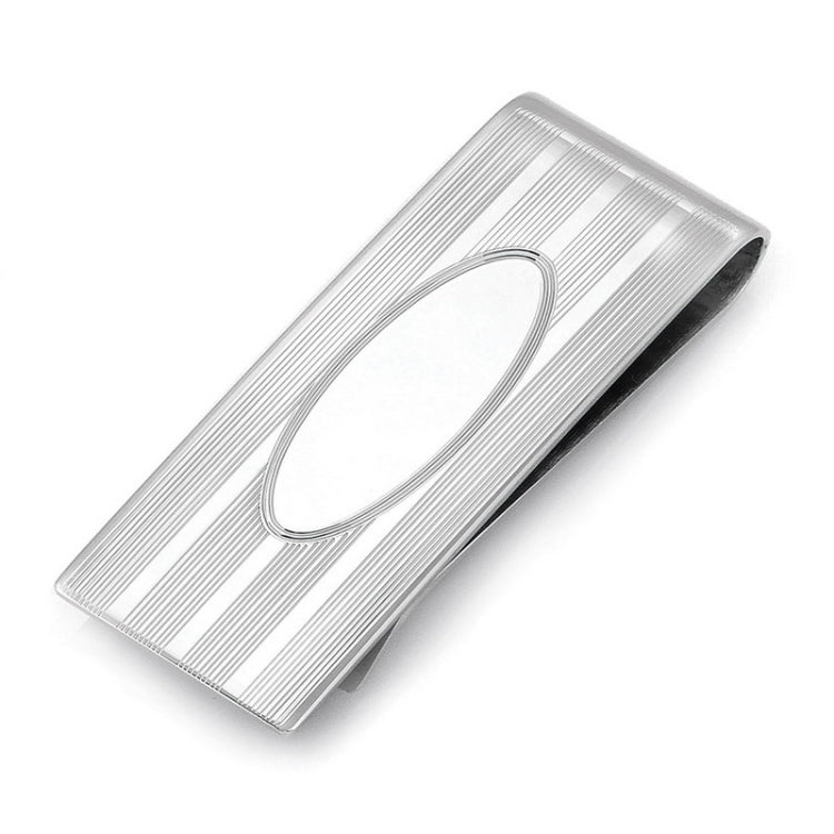 3/4 Sterling Silver Engine Turned Money Clip
