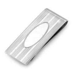 3/4 Sterling Silver Engine Turned Money Clip