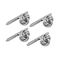4-pc Sterling Silver Love Knots Stud Set
