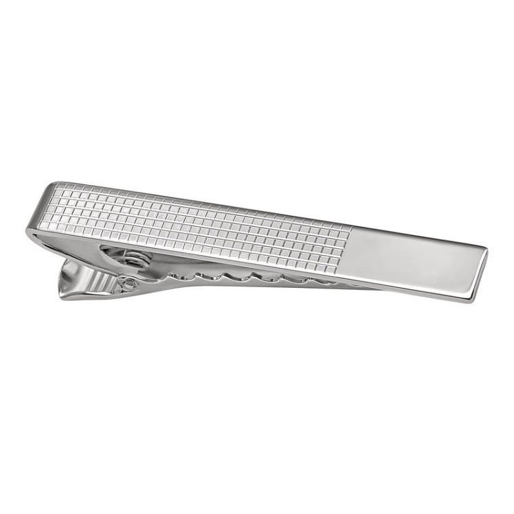 Sterling Silver Grid Tie Bar