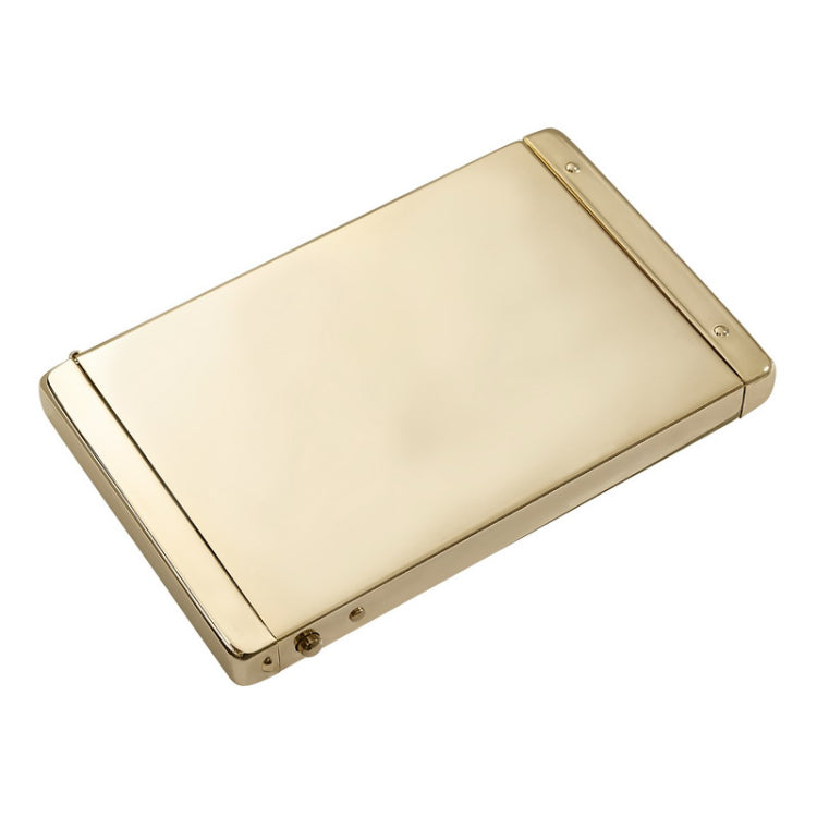 Stainless Steel Gold Finish Flip Top Card Case