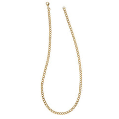 18 Stainless Steel Gold IP Plated 4.5mm Curb Chain