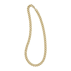 18 Stainless Steel Gold IP Plated 7.5mm Curb Chain