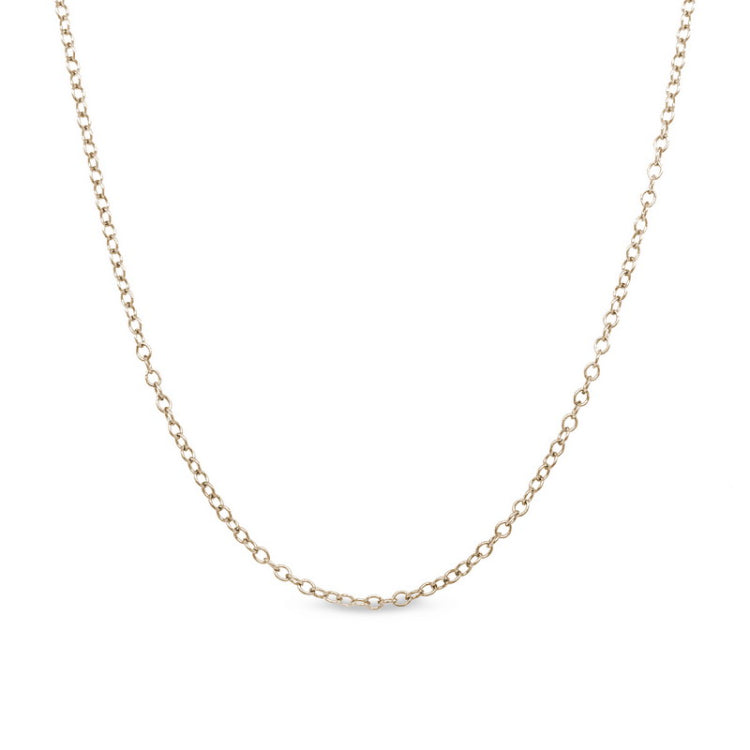 18 gold finish sterling silver fine cable chain