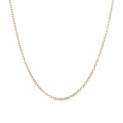 18 gold finish sterling silver fine cable chain