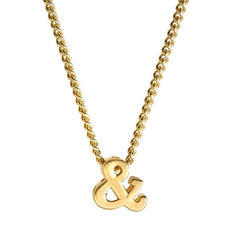 Gold finish finish sterling silver & sign pendant on 18 chain